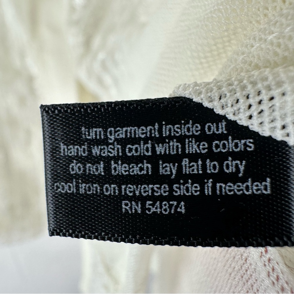 The Limited Mesh Lace Sheer Button Down Blouse Feminine Romantic - Picture 7 of 10